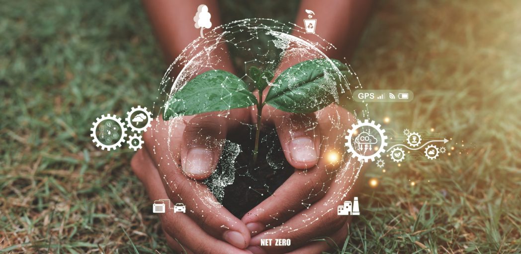 Symbolic photo of nature and business.